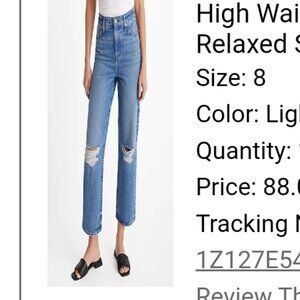 NWT Express high waisted Straight leg jeans